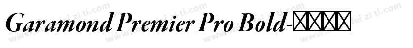 Garamond Premier Pro Bold字体转换